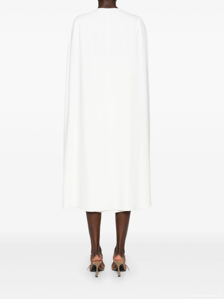 Cheap dress crew-neck Women McCartney crepe Stella cape 0817